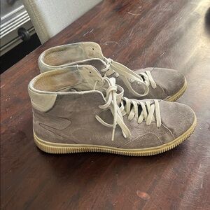 Diesel Suede Gray High-Top Sneakers size 44